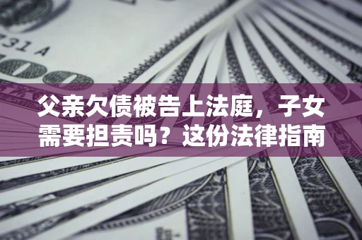 北京父亲欠债被告上法庭，子女需要担责吗？这份法律指南必须看完