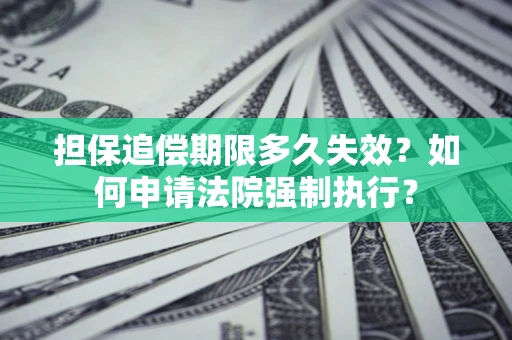 北京担保追偿期限多久失效？如何申请法院强制执行？